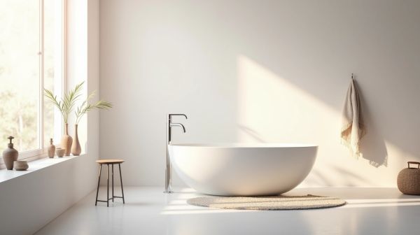 Baignoire et robinetterie : accorder les finitions sans faute de goût
