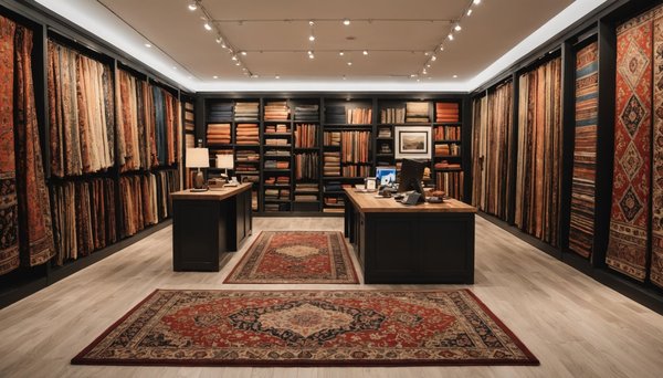 Tapis designs : achat en ligne vs magasin physique